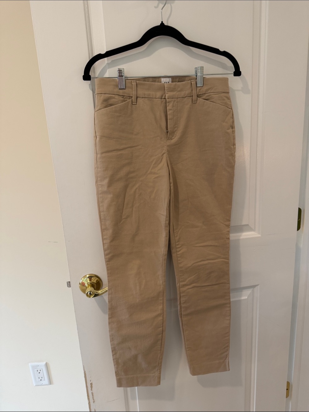 GAP Straight-Leg Pants in Beige